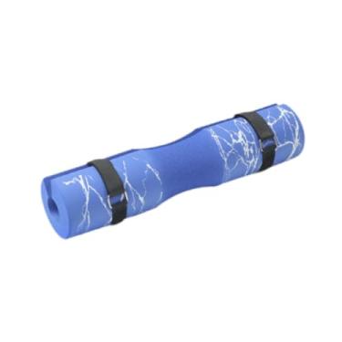 Imagem de Colaxi Almofada de suporte para barra antiderrapante com alças, almofadas para barra de levantamento de peso, almofadas para de agachamento para estocadas, Azul