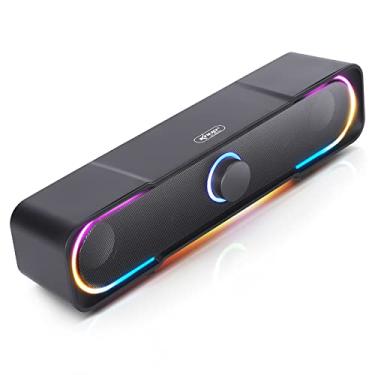 Imagem de Caixa De Som Potente Pc Notebook Computador Smart Tv Usb P2 caixas gamer alto falante mini caixinha