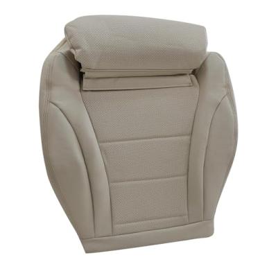 Imagem de Vigoraze Capa de assento de couro de substituição da parte inferior do motorista dianteiro marrom claro compatível com Mercedes Benz W205 C300 GLC300 2015 2016 2017 2018 2019 2020 2021