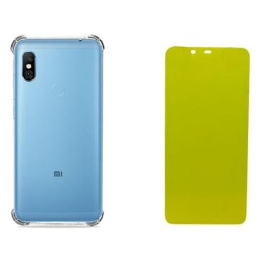 Imagem de Capa Case Anti Impacto Para Redmi Note 6 Pro + Pelicula Gel - Mustangs