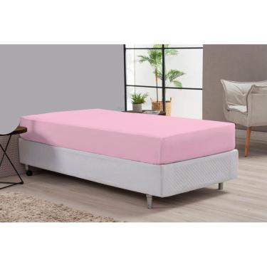 Imagem de Lençol Solteiro 180 Fios 80% Algodão - Rosa