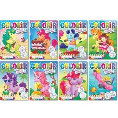 Imagem de Coleção Infantil Para Colorir Unicórnios - Diversão Garantida - Educat