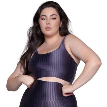 Imagem de Top Fitness Plus Size New Zig 3D Plus Size Bella Fiore Com Bojo Removí