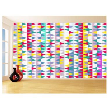 Imagem de Papel De Parede Geométrico Triângulos Abstrato 3,5M Gmt90
