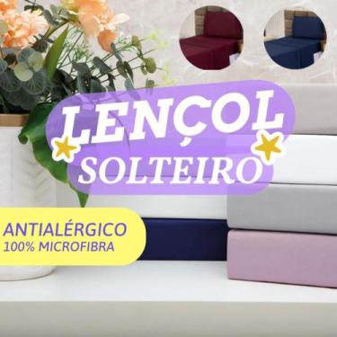 Imagem de Jogo De Lençol Solteiro 2 Peças Lençol com Elástico + Fronha - Várias 