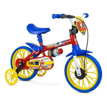 Imagem de Bicicleta Aro 12 Fire Man 11 Com Rodinhas e Squeeze - Nathor