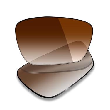 Imagem de Mryok Lentes de reposição UV400 para óculos Oakley Crosslink Sweep OX8031 55 mm, HD Polarized, proteção UV, resistente a impactos e ajuste perfeito - Marrom degradê