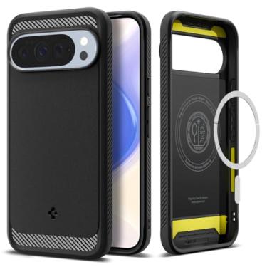 Imagem de Capa Spigen para Pixel 10 Pro XL, capa resistente com MagFit projetada para Google Pixel 10 Pro XL - Preto fosco