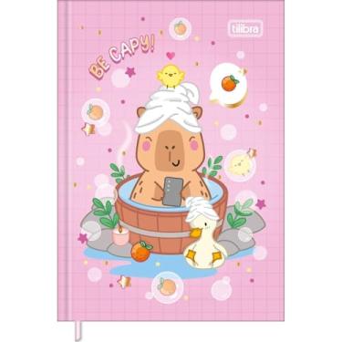 Imagem de Caderneta Almofadada Costurada Petit Capyclub TILIBRA - 96 Folhas (Be Capy)