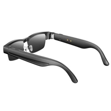 Imagem de Óculos Inteligentes Com IA | Câmera De 8 MP E Suporte ChatGPT | Gravação De Vídeo Em 1080P | Tradução Em Tempo Real | Estabilização Em 1200P | Óculos Inteligentes Com Bluetooth 5.4(Black)