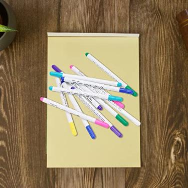 Imagem de Canetas marcadoras de tecido, 12PCS 6 canetas apagáveis ​​a água colo, caneta marcadora de tecido de tinta apagável desaparecendo, para caneta de tinta desaparecendo do alfaiate, marcadores de tecido