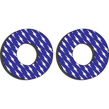 Imagem de Factory Effex Moto Grip Donuts - Yamaha (Branco/Azul) (22-67200)