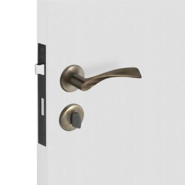 Imagem de Fechadura Qattro Banheiro 55mm Antique M0971Z R0077 BR1952 Roseta Redo