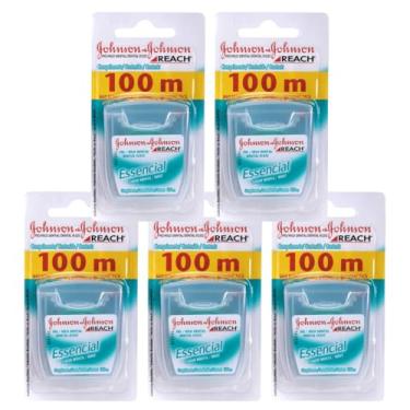 Imagem de Kit Com 5 Fio Dental Johnson'S Essencial Menta 100m | Pack Econômico