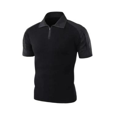 Imagem de Camiseta Tática Masculina de Secagem Rápida - Camuflada, Manga Curta p