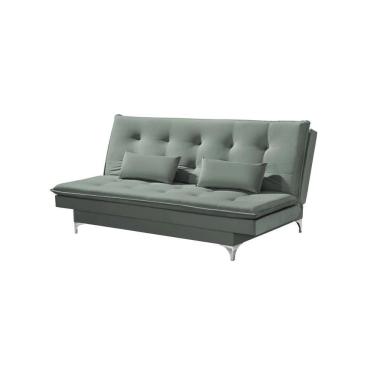 Imagem de Sofá Cama Casal Berlim 190cm Design Moderno Veludo Cinza
