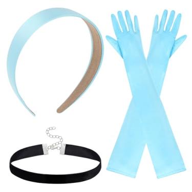 Imagem de obmwang Conjunto de gargantilha feminina para fantasia de princesa acessórios de fantasia de princesa para festa de cosplay de Halloween