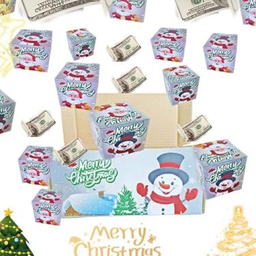 Imagem de Caixas de presente surpresa – Caixa de presente pop-up surpresa para dinheiro e aniversário, caixa de presente exclusiva de Natal dobrável em todo o céu, caixas de salto surpresa para presentes (cinza