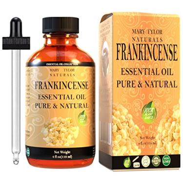 Imagem de Mary Tylor Naturals Óleo essencial de olíbano orgânico (118 ml), certificado USDA, 100% puro, grau terapêutico, perfeito para aromaterapia, relaxamento, bricolagem, humor melhorado
