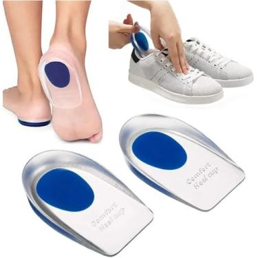 Imagem de Palmilha Ortopédica de Gel, Protetor de Calcanhar em Silicone Massageador, para Esporão de Calcâneo, Fascite Plantar, Esporte, Anti Impacto - BÁRBARA SOMMER