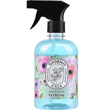 Imagem de Água de Passar Roupas e Tecidos, Verbena, Giorno Casa, 500 ml, Turquesa