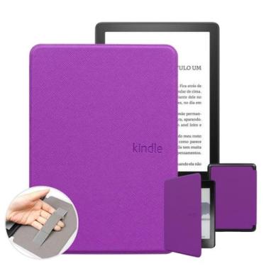 Imagem de Capa para Kindle 12 Gen 2024 RS23CV + couro com alça interna - Genéric