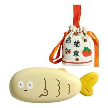 Imagem de KiBcsLic Aquecedor de Mãos Elétrico de Bolso para O Inverno, com Bolsa de Armazenamento E Carregador. Ideal para Pesca, Camping, Viagens E Escritório, Amarelo