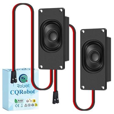 Imagem de CQRobot Alto-falante miniatura de 3 watts e 4 Ohm, alto-falante passivo fechado com woofer, compatível com placa Arduino. Interface Dupont de 2,54 mm, para uma variedade de pequenos projetos