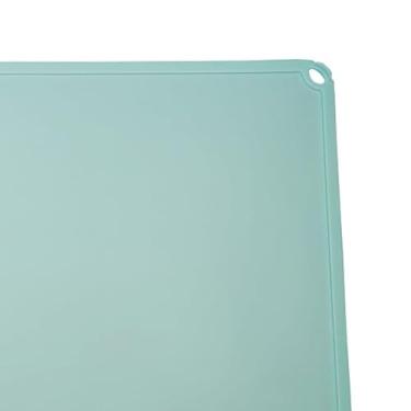 Imagem de Qiilu Almofada de Silicone para Animais de Estimação - Tapete para Cães Infantil, 1 Pacote - Tapete de Mesa para Comer Alimentos (Azul claro)