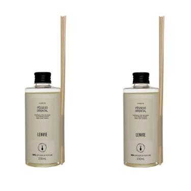 Imagem de Kit 02 Refis para Difusor de Perfume Pêssego Oriental 200ml Elementos 
