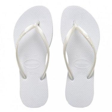 Imagem de Chinelo Havaianas Slim Básico Branco1312 - Feminino