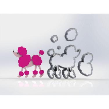 Imagem de Cortador Poodle Da Barbie Modular Tamanho 6 Cm