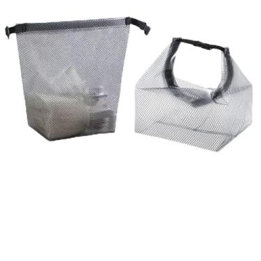 Imagem de Bolsa de armazenamento de cosméticos com separação seca e úmida, bolsa de lavagem, bolsa de mão, bolsa de armazenamento portátil, estilo simples, adequada para viagens, fitness, natação, rafting ao ar