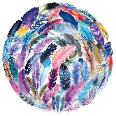 Imagem de Kit de adesivos de scrapbook com 50 peças, penas, PET, transparentes, à prova d'água, conjunto de adesivos para lixo, diário, garrafas de água, telefone, laptop, decalques para adolescentes, meninas