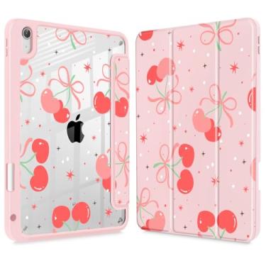 Imagem de May Chen Capa para iPad (A16) 11ª geração 2025, iPad 10ª geração 2022 de 10,9 polegadas, suporte de lápis embutido com capa à prova de choque, capa traseira transparente transparente, despertar