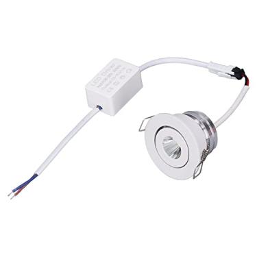 Imagem de Aramox Luz Embutida LED, Teto de Alumínio Com ângulo Ajustável Mini Com Abajur de Alta Transmissão de Luz, para Sala de Exibição de Gabinete de Shopping de Teto Interno (Branca Quente 3000K)