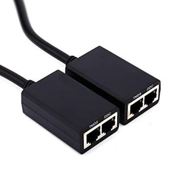 Imagem de Generic de Alta Resolução sobre Repetidor Extensor RJ45 CAT5e CAT6 até 1080P Com Ajuste Automático, Cabos Extensores de Rede de 30M