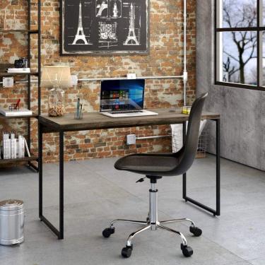 Imagem de Escrivaninha Mesa Escritório 120cm Dynamica Carvalho Dark