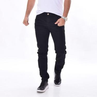 Imagem de Calça jeans masculina preta tradicional - Ss Jeans, 44
