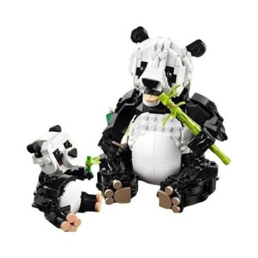 Imagem de Conjunto De Blocos De Montar 3 Em 1 Da Família Panda Para Meninos E Me