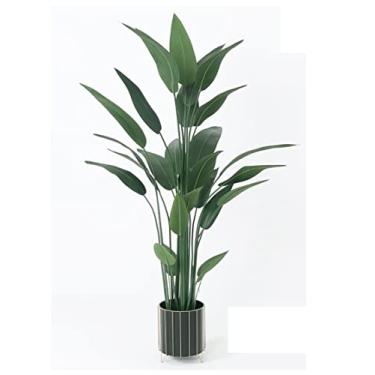 Imagem de SLGGPJBU Plantas falsas, planta artificial, árvore, interior, verde, planta em vaso para casa, escritório, jardim, decoração moderna, casa, sala de estar, casa, plantas artificiais, interior e