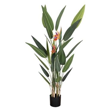 Imagem de Plantas falsas, planta artificial, pássaro, Strelitzia, árvore artificial, estilo nórdico, decoração de casa, sala de estar, quarto, jardim, plantas artificiais, ambientes externos, 180 cm