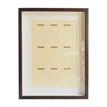 Imagem de Fenteer Vitrine para Medalhas, Moldura Decorativa, Caixa de Armazenamento para Fotos, Medalhas de Futebol, Triatlo e Natação, Marrom, A3