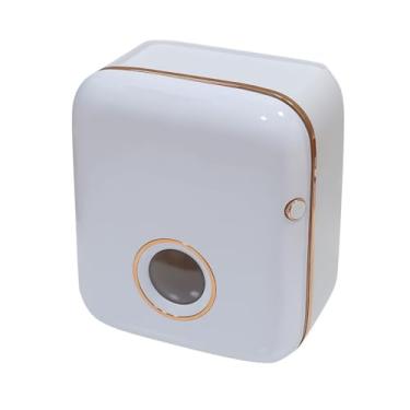 Imagem de Caixa de papel higiênico, suporte de papel, rolo de papel, armazenamento sem perfuração, rack de banheiro (D 25 cm)