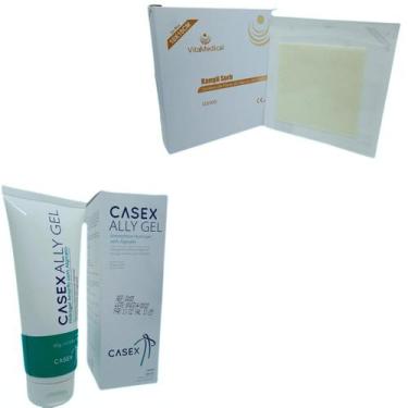 Imagem de Kit Para Tratamento De Feridas 1 Hidrogel Pomada + 1 Curativo Alginato