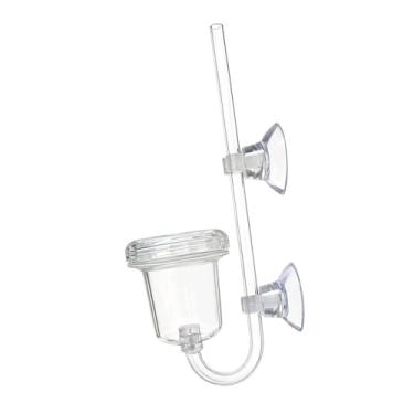 Imagem de IEUDNS Difusor de CO2, Difusor de Dióxido de Carbono, Equipamento de CO2 para Plantas Aquáticas, Fácil Instalação, Transparente, para Plantas de Aquário, L