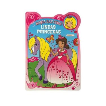 Imagem de Magia Das Cores: Lindas Princesas - Com 50 Adesivos!