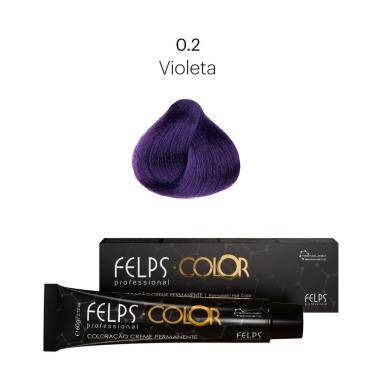 Imagem de Coloração Profissional  Felps Color Violeta 0.2 - 60g