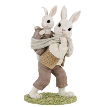 Imagem de Coelho De Pascoa La Belle Filhote Na Cesta 13,5x7,5x5,5cm 1098970