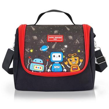 Imagem de Lancheira Térmica Infantil Amiguinhos Jacki Design – 4.752 Ml Robo Preto